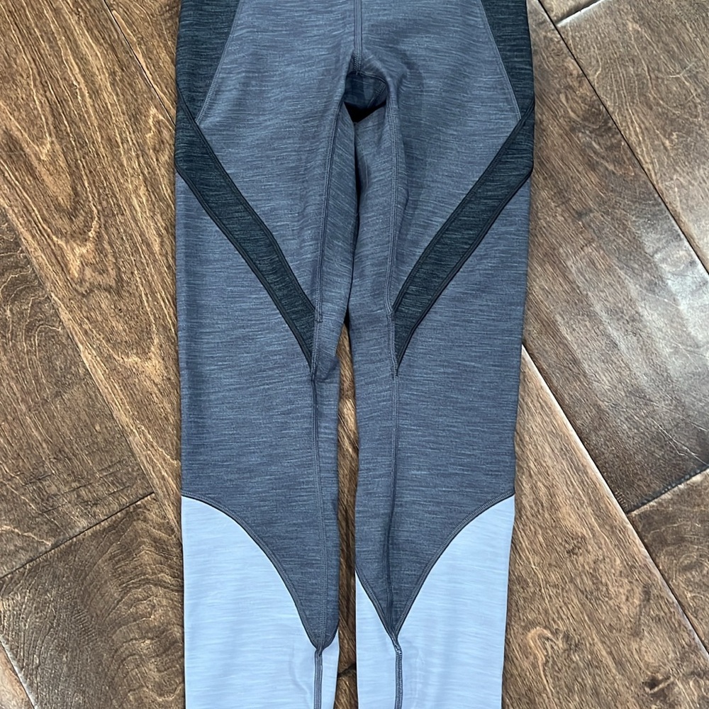 Gray color block Athletic Leggings